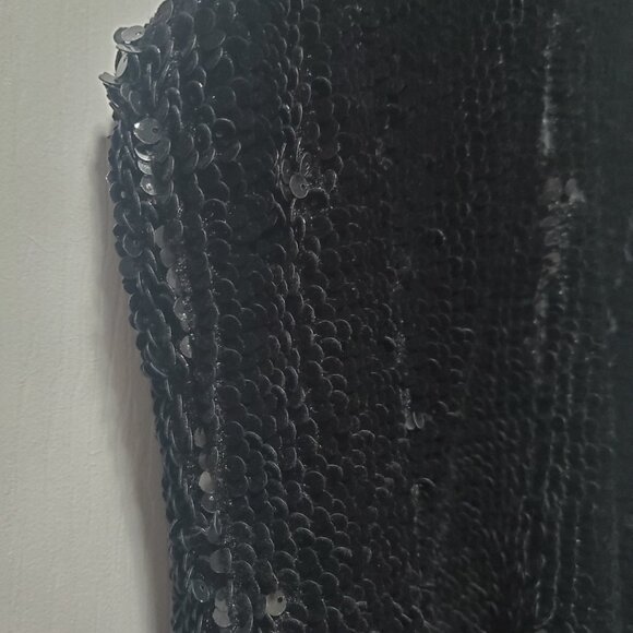 JAYGODFREY Black Velvet Sequin Dress | 2 - Picture 5 of 6